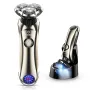 [US Direct] MOOSOO S8 Shaver All-round Floating Head Shaver Waterproof Rechargeable Men's Electric Shaver Hair Clipper for Wet/Dry Use
