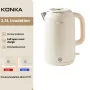 KONKA 2.5L 1800W Electric Kettle Water Boiler & Thermos 2-in-1 Fully Automatic Insulation Household 304 Stainless Steel Hot Water Kettle