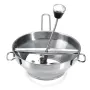 Molino de alimentos de acero inoxidable, mezclador de metal para verduras, zanahorias, tomates, patatas y arroz.