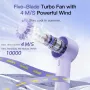 Baseus GoTrip DT1 Mini Turbine Handheld Fan 3 Speed Adjustable Portable Fan 1200mAh Rechargeable Fan for Desktop Outdoor Camping