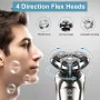 [US Direct] MOOSOO S8 Shaver All-round Floating Head Shaver Waterproof Rechargeable Men's Electric Shaver Hair Clipper for Wet/Dry Use