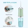 Cordless Dental Oral Irrigator with Adjustable Pressure Modes USB Rechargeable Water Flosser for Travel and Home