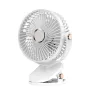 360 Adjustable Mini Silent Clip Fan 4000mAh 5 Speed USB Rechargeable Desktop Mini Fan Small Portable Silent Fan