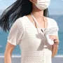 USB Handheld Fan Foldable Portable Neck Hanging Fans 5 Speed 4000mAH Rechargeable Fan with Phone Stand and Display Screen