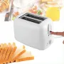 2-Slice Bread Toaster Stainless Steel Toaster Removable Smart Kitchen Toaster 2 Slice Wide Slot Vintage Toaster Removable Crumb Tray