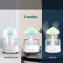 450ML Household Humidifier Large Fog Capacity Household Bedroom Lamp Raindrop Wood Grain Essential Oil Aromatherapy Machine