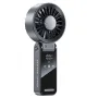 Mini USB Fan with Digital Display 100-Speed Portable Folding Cooling Fan High Speed Strong Wind Handheld Small Fan for Outdoor