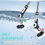 Multifunctional Electric Cleaning Brush Voice Handheld Brush Automatic Rotating Telescopic Pole Cordless Floor Cleaning Brush