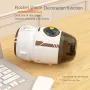 600pa Creative Mini Desktop Vacuum Cleaner Rocket Space Capsule Portable Handheld Cleaner USB Rechargeable for Desk Soft Car Cleaning