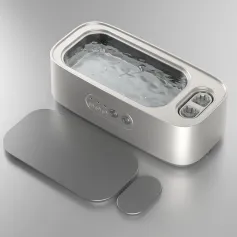 Ultrasonic Glasses Cleaning Machine Dual Compartment Jewelry Eyeglass Third Gear High Frequency Vibration Washing Machine