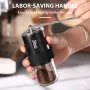 Bincoo Portable Manual Coffee Grinder with Ceramic Core Adjustable Grind Settings Travel-Friendly 25g Capacity Compact for Home & Camping
