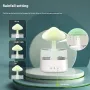 450ML Household Humidifier Large Fog Capacity Household Bedroom Lamp Raindrop Wood Grain Essential Oil Aromatherapy Machine