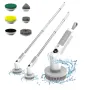 Multifunctional Electric Cleaning Brush Long Handle Retractable Household 2 Mode Rotating Speed Bathroom Brush Floor Tile Bathtub Brush