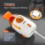 600pa Creative Mini Desktop Vacuum Cleaner Rocket Space Capsule Portable Handheld Cleaner USB Rechargeable for Desk Soft Car Cleaning