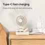 Multifunctional Umbrella Clip Fan USB Charging Outdoor Portable 3 Speed Wind Mini Handheld Desk Fan