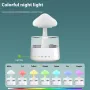 450ML Household Humidifier Large Fog Capacity Household Bedroom Lamp Raindrop Wood Grain Essential Oil Aromatherapy Machine