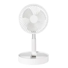 Tevorex 7200mAh Ventilador plegable telescópico Carga USB Mini ventilador eléctrico portátil Dormitorio Electrodomésticos de enfriamiento al aire libre Ventilador ajustable para el hogar