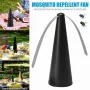 Outdoor Multifunctional Fan Blade Fly Repellent Battery Mosquito Repellent Fly Repellent Artifact Desktop Fly Repellent Mosquito Repellent Fan