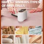 KONKA Fabric Shaver Hair Lint Remover Rechargeable Hair Remover LED Digital Display Shaver with 3 Speeds and 6 Leaf Blades Dual Head