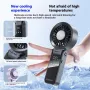 Mini USB Fan with Digital Display 100-Speed Portable Folding Cooling Fan High Speed Strong Wind Handheld Small Fan for Outdoor