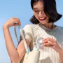 2000mAh USB Mini Fan Double Blade 180° Adjustable Handheld Fan Dual Motor 4 Wind Speed Foldable Neck Hanging Small Fan