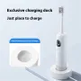 Wireless Charge Oscillation Sonic Electric Toothbrush 60-Day Battery Life IPX7 Waterproof 9 Modes Professional Sweep-Vibration Oral Care