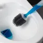 Silicone Plus Liquid Toilet Brush No Dead Corner Toilet Cleaning Brush Water Spray Soft Brush Long Handle TPR Silicone Refillable Brush with Wall Mounted Bathroom Cleaning