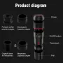 [EU/US/AE Direct] HiBREW H4 Multifunctional Portable Coffee Machine Adapter & Storage Bag & Foldable Holder Compatible with NS Capsules DG Capsules & Ground Coffee for Outdoor Activities