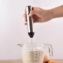 Stainless Steel Electric Egg Beater Household Small Milk Beater Automatic Milk Whisk Coffee Stirring Stick Milk Frother 3 Speed Adjustable