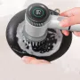 Multifunctional Electric Washer Dishwasher Brush Waterproof Glass Gap Kitchen Cleaning Brush Electric Cleaning Brush with Digtal Display