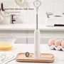 USB Rechargeable Electric Milk Frother Whisk With 3-Speed Dual Stirring Heads Ideal for Coffee, Milk Tea, and Egg Beating