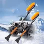 Detachable Extendable Snow Shovel Cleaning Tool Car Snow Shovel Detachable Car Snow Shovel Multi-Function Telescopic Deicing Shovel Winter Snow Cleaning Tool