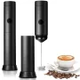 Handheld Milk Frother Automatic Electric Cream Mixer Handheld Egg Mixer Portable Foam Maker Compact Whisk Drink Mixer Mini Foamer for Cappuccino Coffee