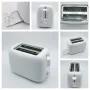 2-Slice Bread Toaster Stainless Steel Toaster Removable Smart Kitchen Toaster 2 Slice Wide Slot Vintage Toaster Removable Crumb Tray
