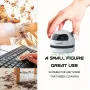 Mini Electric Desktop Vacuum Cleaner Portable Small USB Rechargeable 500mAh Battery Powered Desktop Cleaner Absorb Paper Scraps Eraser Scraps Dust Hair