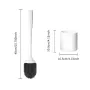 Electric Toilet Brush IPX7 Waterproof TPR Material No Stains No Dead Corner Cleaning Large Battery Capacity Wall-mountable for Washroom Clean