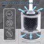 Silicone Plus Liquid Toilet Brush No Dead Corner Toilet Cleaning Brush Water Spray Soft Brush Long Handle TPR Silicone Refillable Brush with Wall Mounted Bathroom Cleaning