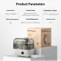 Bear 5L Household Intelligent Constant Humidity Desktop Humidifier Translucent Large Capacity Air Humidifier Intelligent Constant Temperature Low Noise