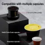 [EU/US/AE Direct] HiBREW H4 Multifunctional Portable Coffee Machine Adapter & Storage Bag & Foldable Holder Compatible with NS Capsules DG Capsules & Ground Coffee for Outdoor Activities