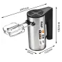 120W Electric Handheld Mixer 5-Level Household Electric Mixer Kitchen Electric Hand Mixer Kitchen Utensils Make the Bread Dough Egg White Pancake Batter
