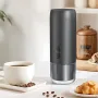 Comfook 2-in-1 Portable Espresso Machine Compatible Ground Coffee & NS Capsules Rechargeable Electric Coffee Maker for Camping Office Home Use