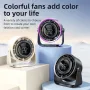 100 Speeds Desktop Circulating Fan Portable 720° Airflow AI Smart Control Portable Cooling Turbo Silent Wind Fan Type-C Charging