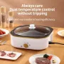 Electric Multifunction Cooker BBQ Barbecue Oven Grill Plate Non-stick Hot Pot Steak Frying Pan Food Noodle Cooking Skillet