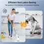 8 in 1 Multifunctional Wireless Cleaning Brush 2500mAh Type-C USB Rechargeable 450RPM Adjustable Lengths LED Night Light for Bathroom Kitchen Windows Car