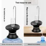 Portable Electric Water Bottle Dispenser Rechargeable Pump with Tray Ideal for Outdoor Kitchen and Workshop