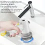 Multifunctional Electric Cleaning Brush 3000mAh 2 Speed Mini Cleaning Brush IPX6 Waterproof for Kitchen Bathroom Crack