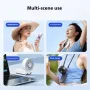 Mini USB Fan with Digital Display 100-Speed Portable Folding Cooling Fan High Speed Strong Wind Handheld Small Fan for Outdoor