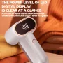 KONKA Fabric Shaver Hair Lint Remover Rechargeable Hair Remover LED Digital Display Shaver with 3 Speeds and 6 Leaf Blades Dual Head