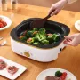 Electric Multifunction Cooker BBQ Barbecue Oven Grill Plate Non-stick Hot Pot Steak Frying Pan Food Noodle Cooking Skillet