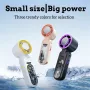 Tevorex Portable Ice Cooling Handheld Small Fan High-speed Rechargeable 3000mAh Battery 199 levels Wingspeed Adjustable LCD Digital Display for Outdoor or Indoor